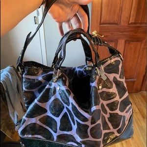 Leopard print tote
